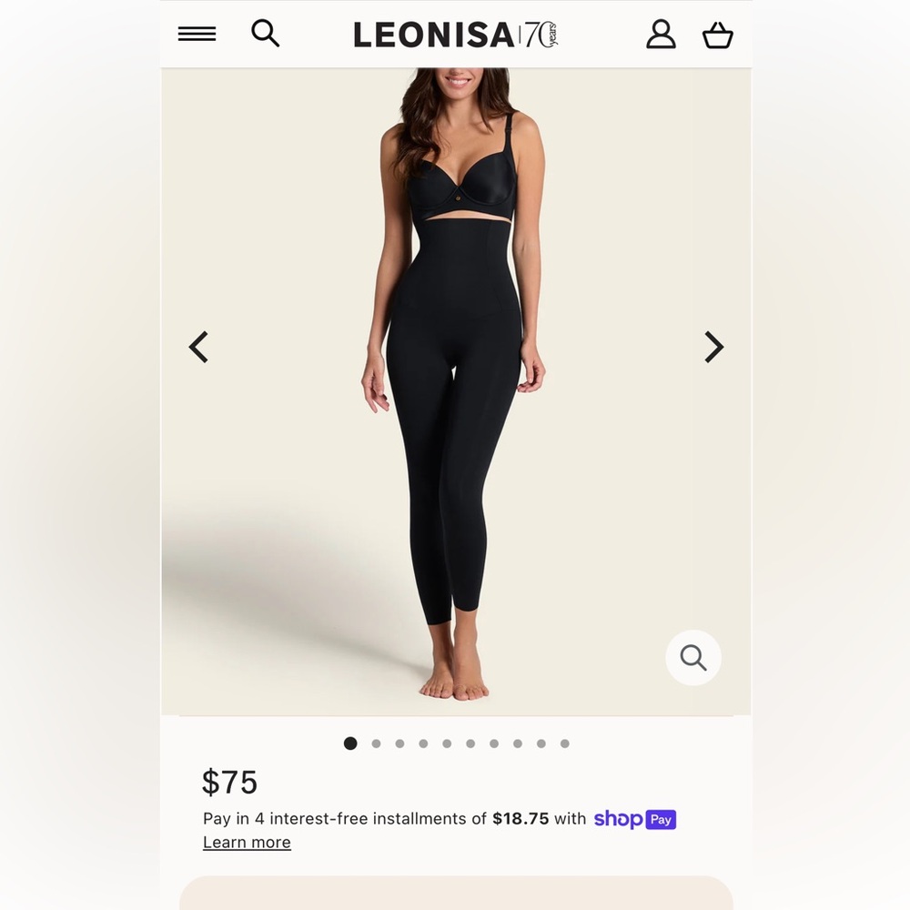 Leonisa Black Shapewear leggings